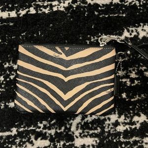 Zebra Print Coach Wristlet